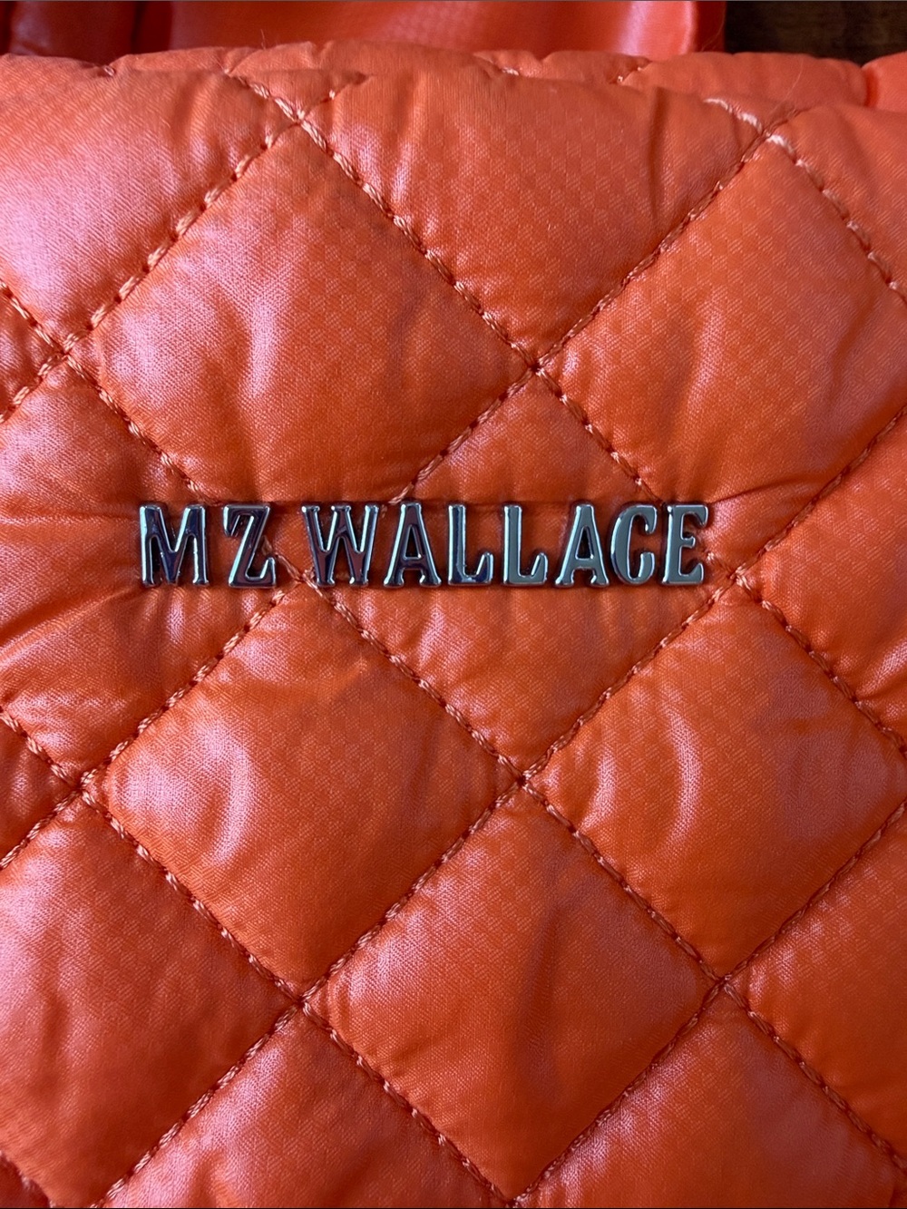 MZ Wallace Orange Mini Metro Tote Deluxe - Picture 2 of 8
